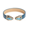 Designer Stylish Latest Leather Serpent Wraparound Layered Blue Bracelet for Women MD_3264 (BL)