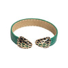 Designer Stylish Latest Leather Serpent Wraparound Layered Green Bracelet for Women MD_3264 (G)