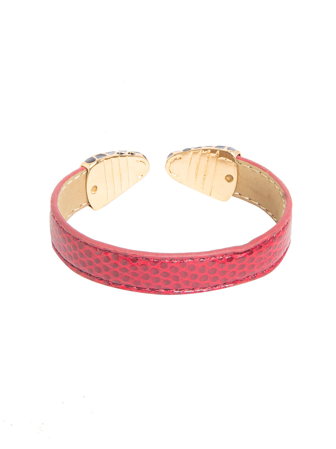Red Leather Bracelet for Women