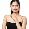 CZ Studded Gold Plated Designer Stylish and Latest Heart Charm Bracelet for Girls & Women (MD_3266_G)
