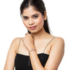 CZ Studded RoseGold Plated Designer Stylish and Latest Charm Heart Bracelet for Girls & Women (MD_3266_RG)