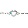 CZ Studded Silver Plated Designer Stylish and Latest Heart Charm Bracelet for Girls & Women (MD_3266_S)
