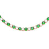 CZ Studded Rose Plated Designer Stylish and Latest Multicolour Adjustable Tennis Bracelet for Girls & Women (MD_3272_RG)