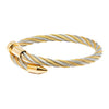 Gold Plated Designer Imported Flexible Rope Style Wraparound Kada Bangle Bracelet for MD_3277
