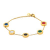 Gold Plated Multicolor Designer Bracelet For Girls, Teens & Women MD_3284_GMT