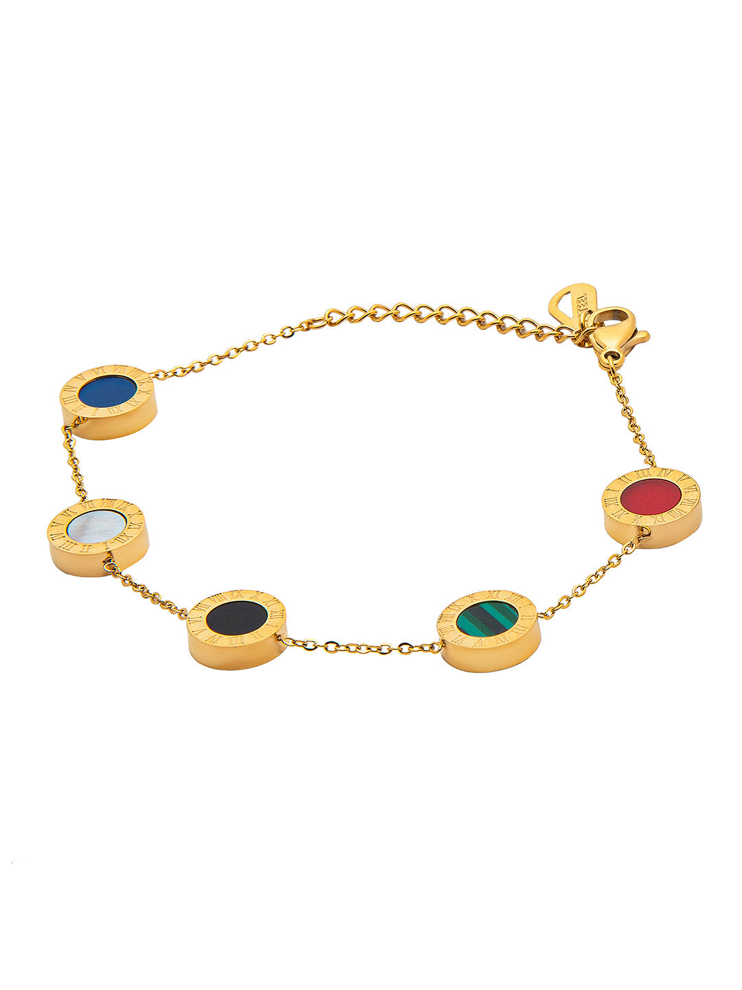 Gold Plated Multicolor Designer Bracelet For Girls, Teens & Women MD_3284_GMT
