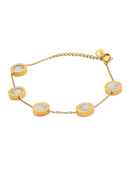 Gold Plated Designer Bracelet For Girls, Teens & Women MD_3284_G