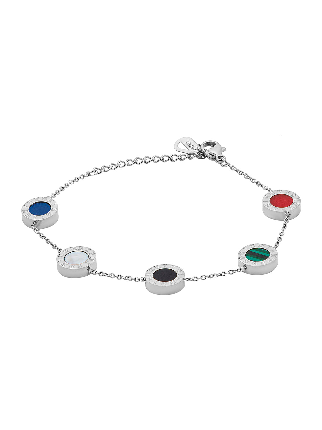 Silver Plated Multicolor Designer Bracelet For Girls, Teens & Women MD_3284_SMT