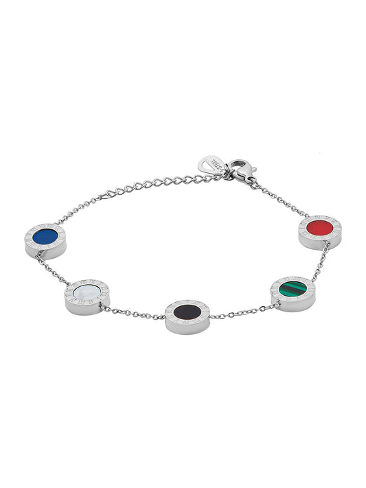 Silver Plated Multicolor Designer Bracelet For Girls, Teens & Women MD_3284_SMT