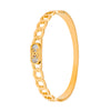 MOONDUST Gold Plated CZ and Crystal Studded Western Style Freesize Bracelet Bangle for Women (MD_3292_G)