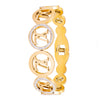 MOONDUST Gold Plated CZ and Crystal Studded Western Style Freesize Bracelet Bangle for Women (MD_3299_G)