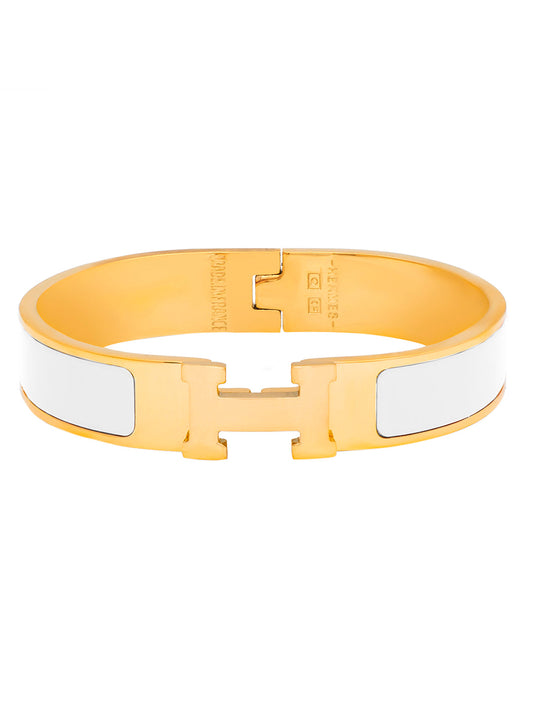 MOONDUST Gold Plated CZ and Crystal Studded Western Style Freesize Bracelet Bangle for Women (MD_3300_W)