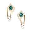 Semi Precious look Gemstone Fancy Latest & Designer Tassel Earrings for Women (MD_61)