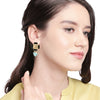 Semi Precious look Gemstone Fancy Latest & Designer Stud Earrings for Women (MD_68)
