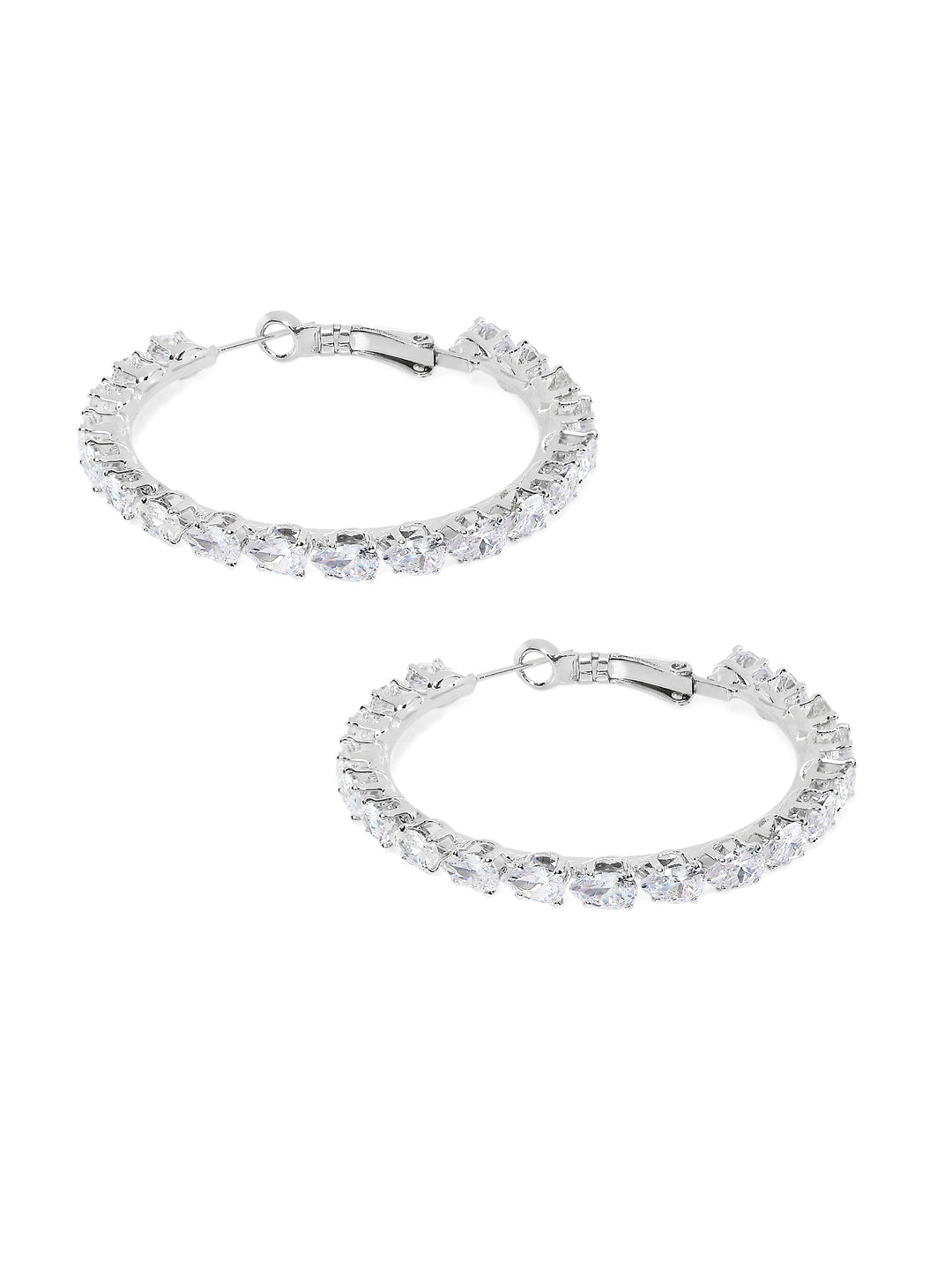 Designer Luxury and Stylish and Stylish Solitaire Diamond Cubic Zirconia Hoop Earring for Women (MD_71)