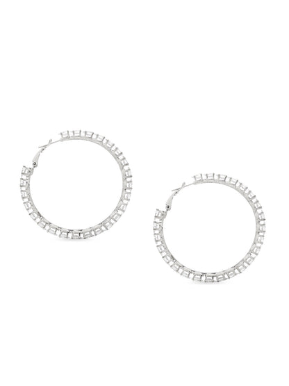 Designer Luxury and Stylish and Stylish Solitaire Diamond Cubic Zirconia Hoop Earring for Women (MD_72)