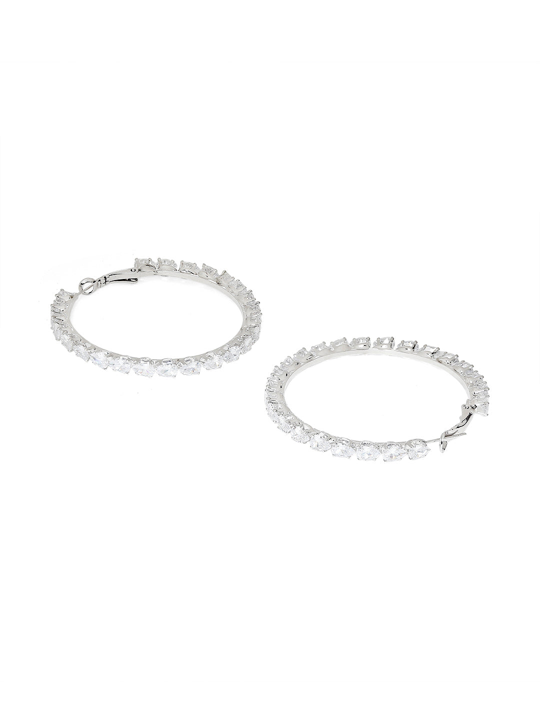 Designer Luxury and Stylish and Stylish Solitaire Diamond Cubic Zirconia Hoop Earring for Women (MD_72)