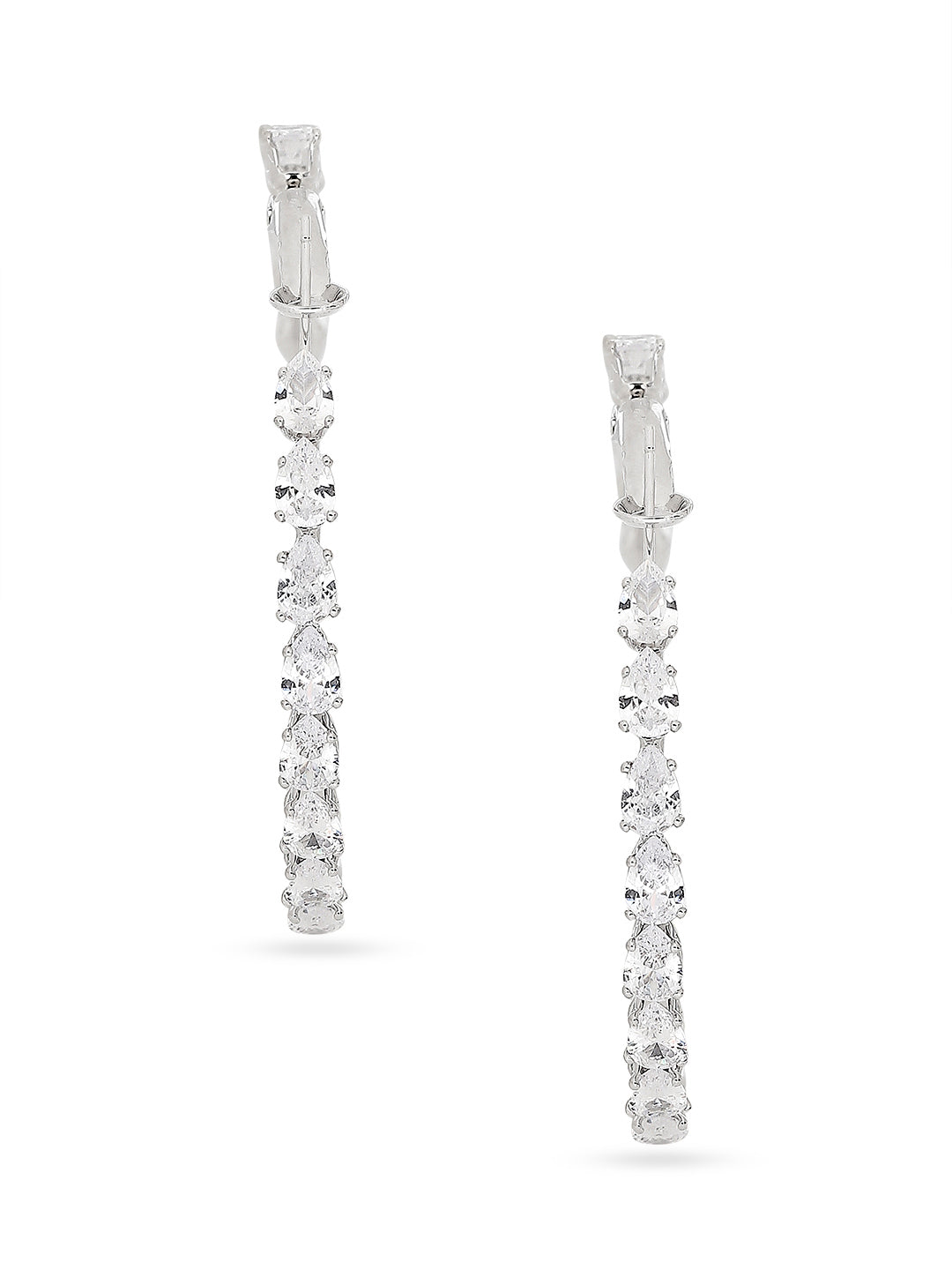 Designer Luxury and Stylish and Stylish Solitaire Diamond Cubic Zirconia Hoop Earring for Women (MD_72)