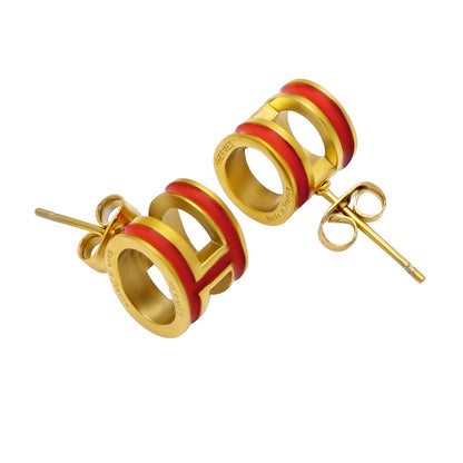 MOONDUST Gold Plated Latest Design Stud Earrings for Women (MD_90_R)