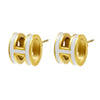 MOONDUST Gold Plated Design Stud Earrings for Women (MD_90_W)