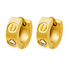 MOONDUST Gold Plated Stud Earrings for Women (MD_91_G)