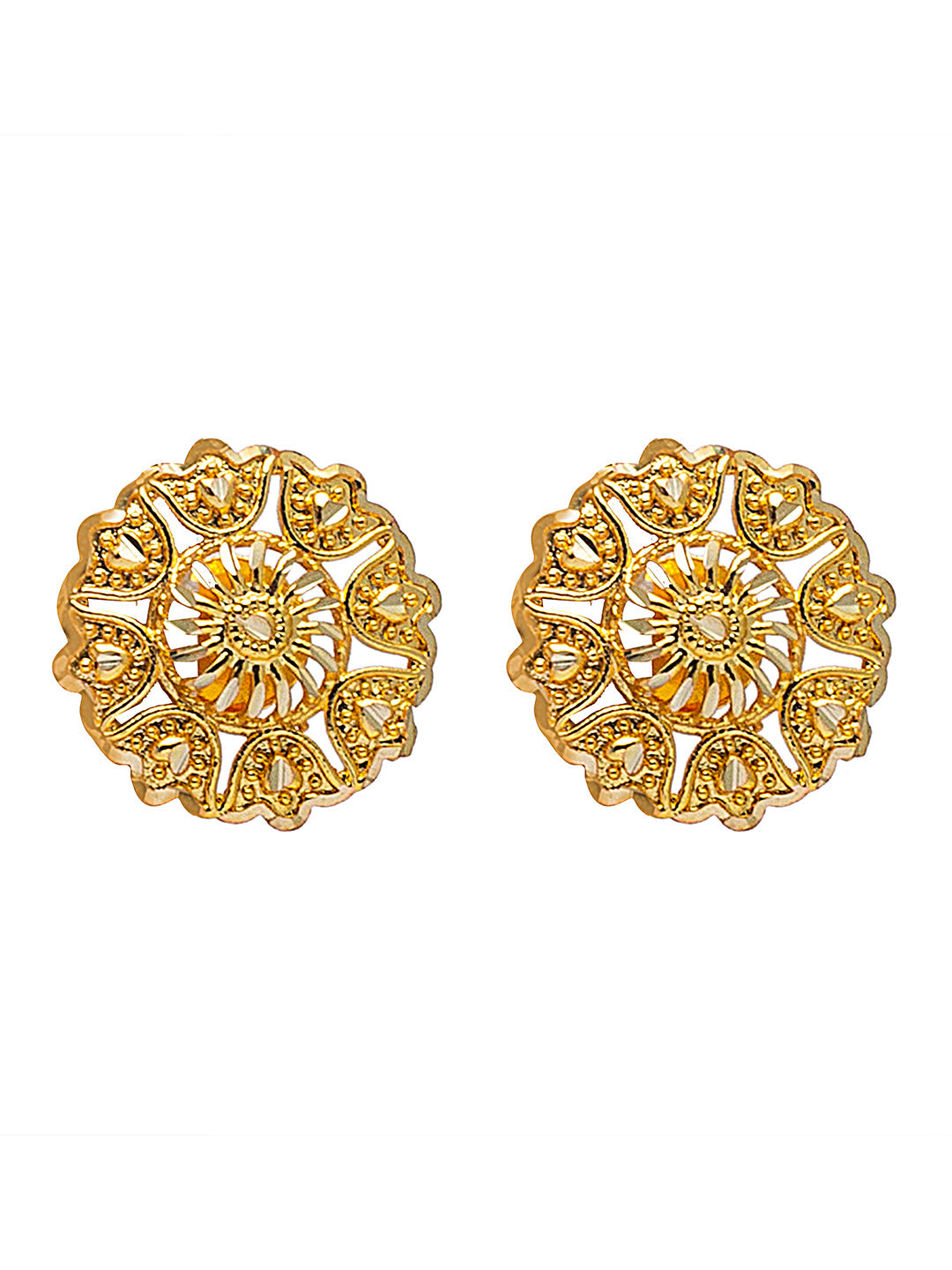 Shining Jewel Traditional Indian Gold Plated Small Size Stud Earring for Women (SJE_29)