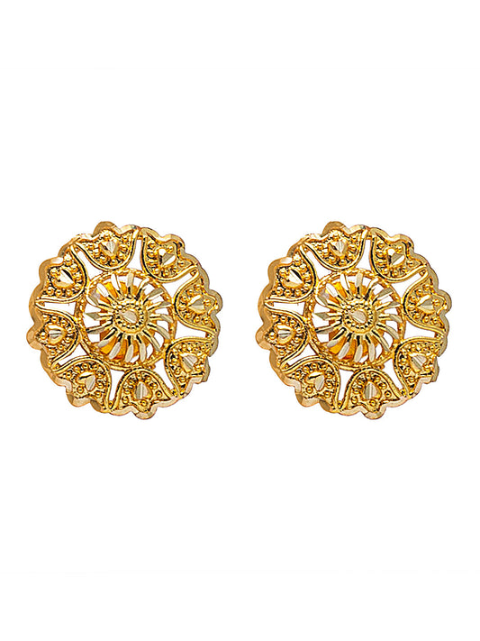 Shining Jewel Traditional Indian Gold Plated Small Size Stud Earring for Women (SJE_29)