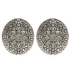 Shining Jewel Traditional Indian Antique Silver Oxidized Stylish Stud Earrings for Women & Girls (SJE_31)