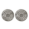 Shining Jewel Traditional Indian Antique Silver Oxidized Stylish Stud Earrings for Women & Girls (SJE_34)