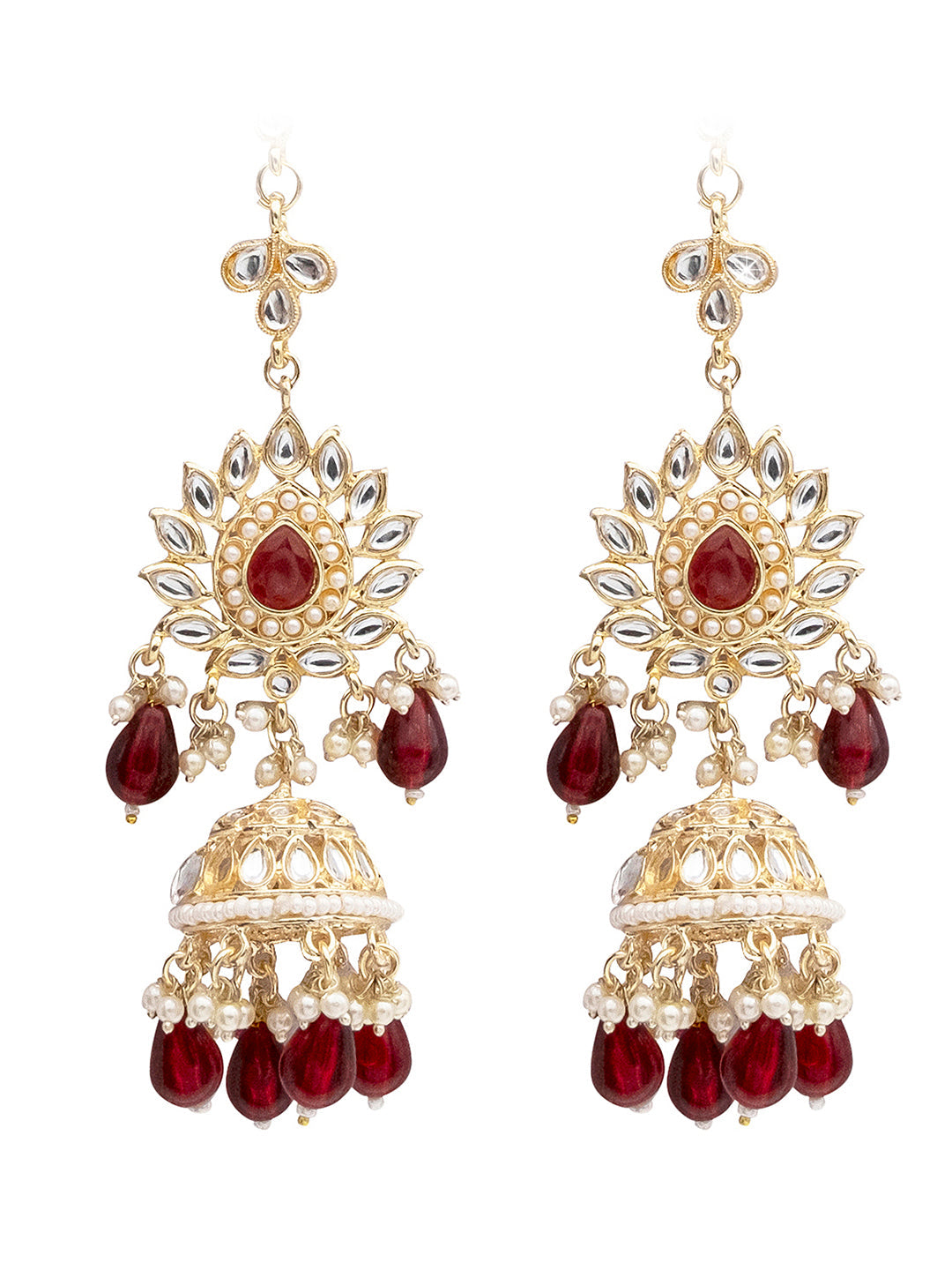 Flipkart.com - Buy RAJ JEWELLERY Bollywood style ethnic Maroon Color  Oxidized Chain Jhumka Earrings for Women Alloy Jhumki Earring, Drops &  Danglers, Chandbali Earring Online at Best Prices in India