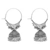 Antique Silver Plated Oxidised Traditional Large Sized Jhumka Jhumki Bali With Pearls Earrings for Women (SJE_60_D2)