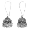 Antique Silver Plated Oxidised Traditional Design Small Sized Jhumka Jhumki With Pearls Earrings for Women (SJE_61_D2)