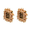 Traditional Indian Antique Gold Plated Pearl Clusterd CZ,Crystal Studded Stud Earring For Women (SJE_62_S)