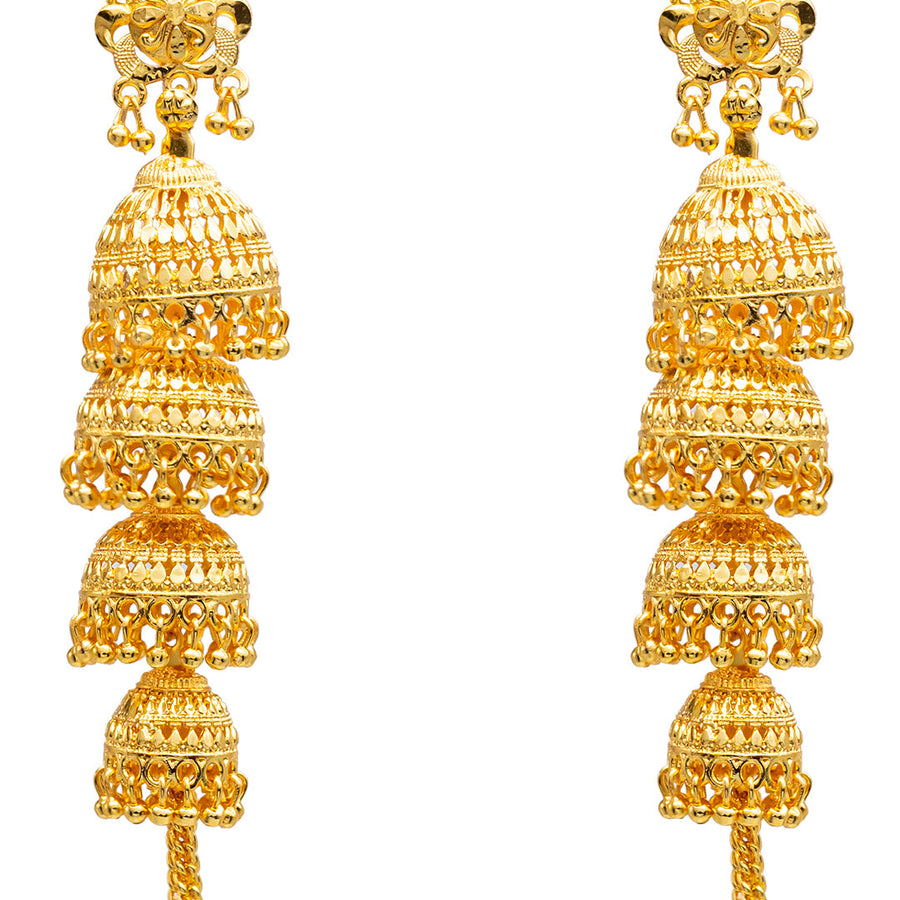 Buy Gold Jhumka Earrings | Gold Jhumka Earring Designs @ Best Prices