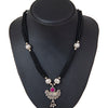 Shining Jewel Silver Oxidised Traditional Mangalsutra Thushi Necklace For Women & Girls (SJN_01)