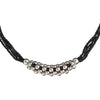 Shining Jewel Silver Oxidised Traditional Mangalsutra Thushi Necklace For Women & Girls (SJN_03)