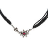 Shining Jewel Silver Oxidised Traditional Mangalsutra Thushi Necklace For Women & Girls (SJN_04)