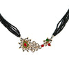 Shining Jewel Silver Oxidised Traditional Mangalsutra Thushi Necklace For Women & Girls (SJN_05)