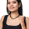 Shining Jewel Silver Oxidised Traditional Mangalsutra Thushi Necklace For Women & Girls (SJN_05)