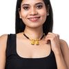 Shining Jewel Gold Plated Handcrafted Traditional Double Vati Bridal Mangalsutra Thushi Necklace For Women (SJN_09)