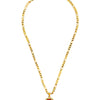 Shining Jewel Gold Plated Shivaji Maharaj  Pendant Locket Chain for Men (SJN_109_C)