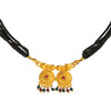 Shining Jewel Gold Plated Handcrafted Traditional Double Vati Bridal Mangalsutra Thushi Necklace For Women (SJN_10)