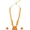 Shining Jewel Handcrafted Antique Gold Plated Long Bridal and Festival Temple Jewellery Necklace With Matching Jhumka Earring For Women (SJN_143)