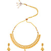 Shining Jewel Gold Plated Temple Jewellery Necklace Set with Maching Jhumka Earrings for Women (SJN_150)