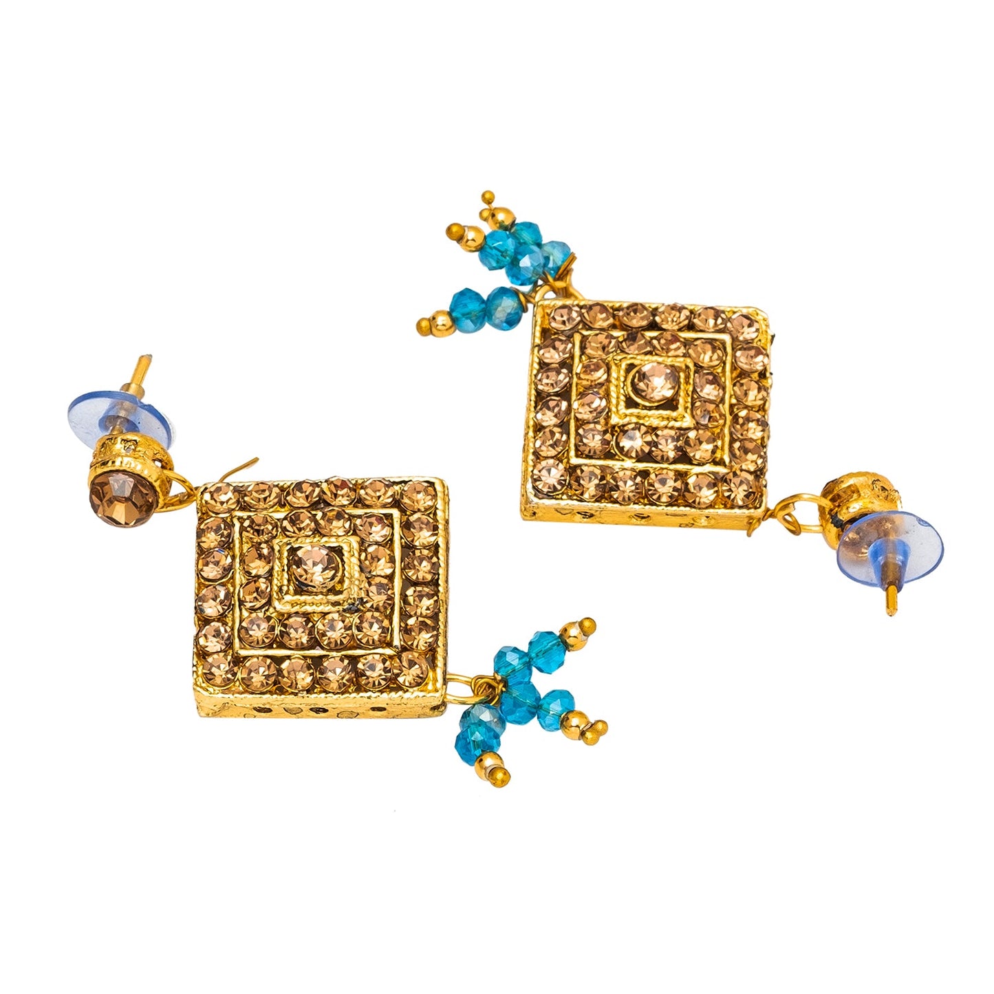 Shining Jewel Gold Plated Kundan Pearl Choker Bridal Necklace Combo Jewellery Set with Maang Tikka and Earrings for Women (SJN_156_AQ)