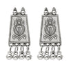Shining Jewel Antique Silver Plated Oxidised Afghani Style Necklace Set for Women (SJN_174)