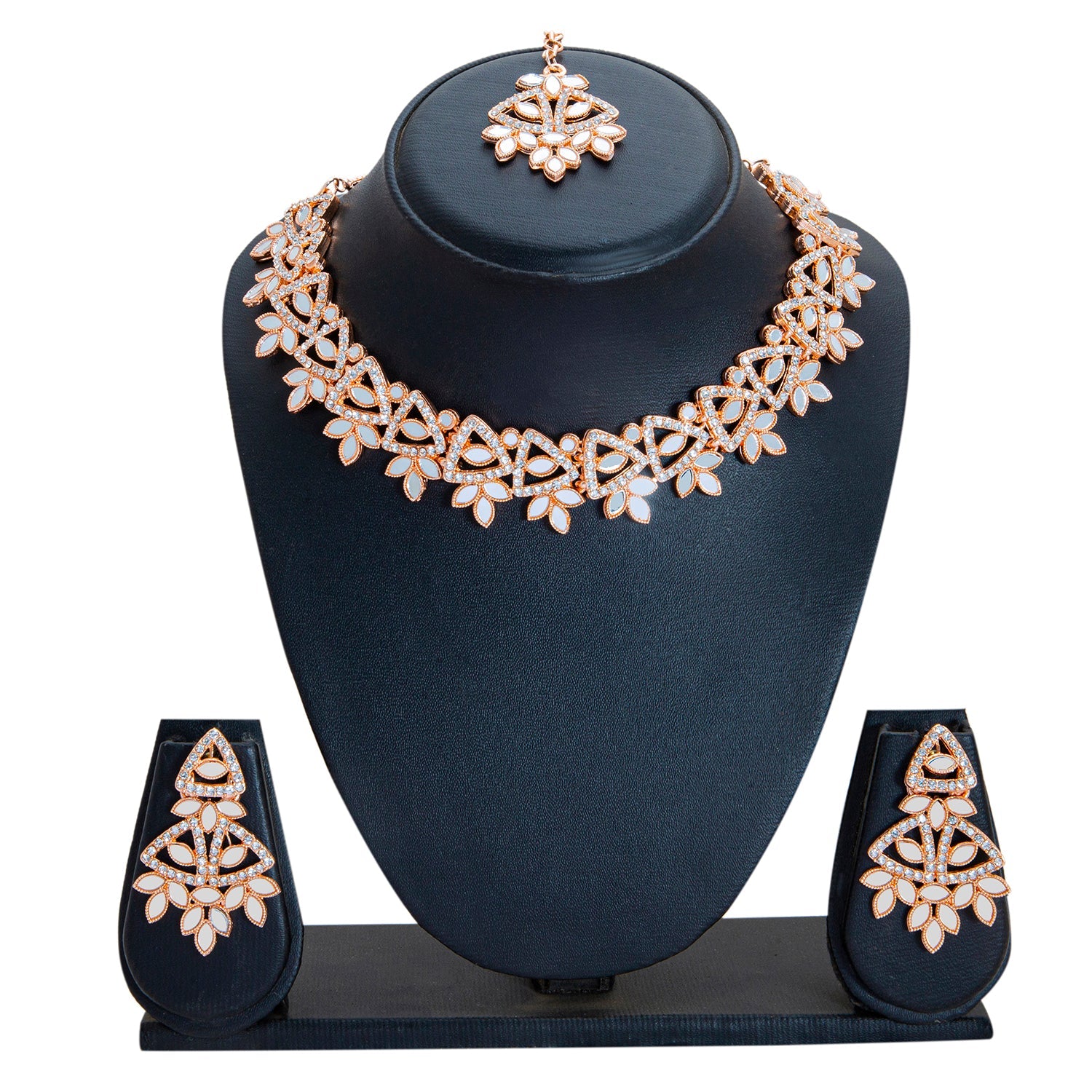 The Anahata Silver Necklace Set- Buy Rose gold necklaces in 925 Hallmark  Sterling Silver — KO Jewellery