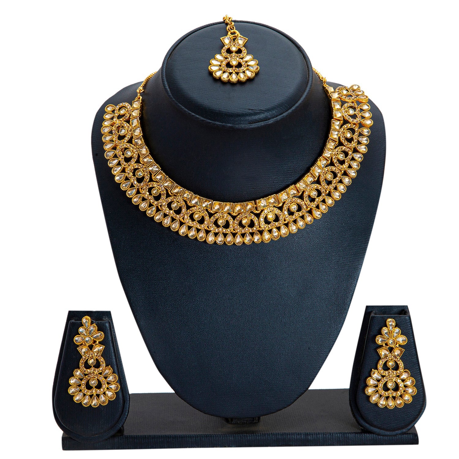 High quality AD designer necklace set with mang good tikka