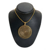 Antique Gold Plated Kundan, CZ, Peacock Design Adjustable Pendant Necklace for Women (SJN_187)