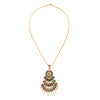 Antique Gold Plated Kundan, CZ,Adjustable Design Pendant Necklace for Women (SJN_188)